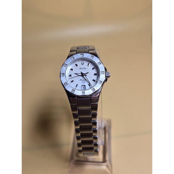 Bulova Marina Star Diamond Bezel Quartz Women\'s Watch. 6\
